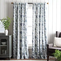 Martha Stewart Jakarta Back Tab Blackout Set of 2 Curtain Panels