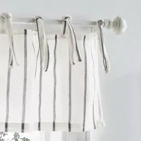 Martha Stewart Laguna Stripe 3-pc. Tie Top Kitchen Curtain Window Set