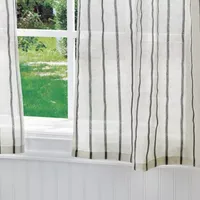 Martha Stewart Laguna Stripe 3-pc. Tie Top Kitchen Curtain Window Set