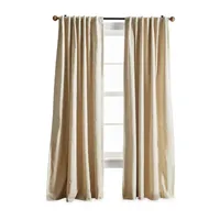 Martha Stewart Lido Blackout Rod Pocket Back Tab Set of 2 Curtain Panel