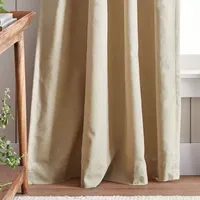 Martha Stewart Lido Blackout Rod Pocket Back Tab Set of 2 Curtain Panel