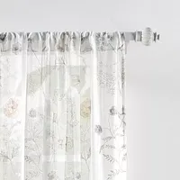 Martha Stewart Marthas Garden Light-Filtering Rod Pocket Set of 2 Curtain Panel