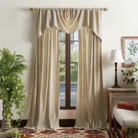 Martha Stewart Naples Chenille Rod Pocket Tailored Valance