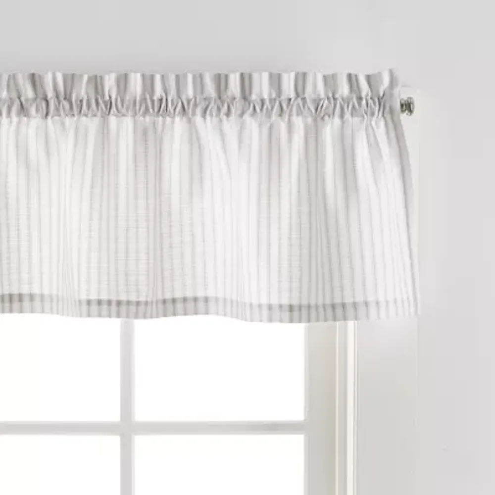 Martha Stewart Ticking Stripe 3-pc. Rod Pocket Kitchen Curtain Window Set