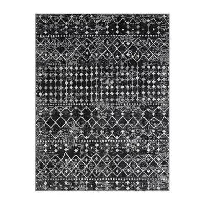 Madison Park Reese Soft Textural Waves Machine Woven Skid Resistant Indoor Rectangular Area Rug