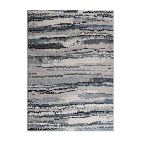 Madison Park Cadence Cozy Shag Abstract Machine Woven Skid Resistant Indoor Rectangular Area Rug