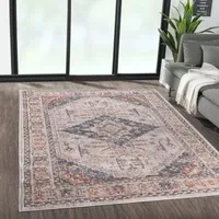 Madison Park Audrey Vintage Medallion Woven Indoor Rectangular Area Rug