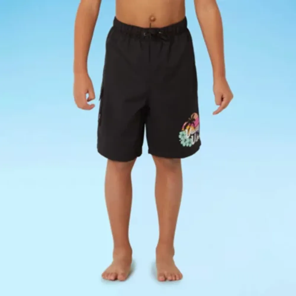 Thereabouts With Boxer Brief Liner Little & Big Boys Swim Trunks