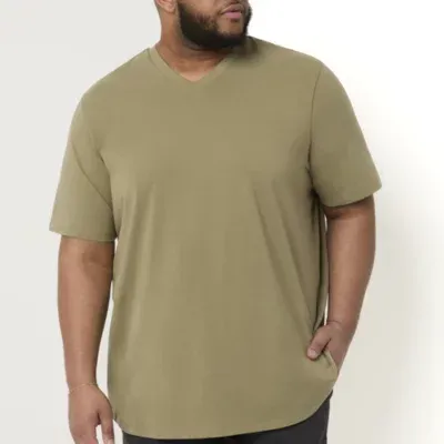Stylus Big and Tall Mens V Neck Short Sleeve T-Shirt
