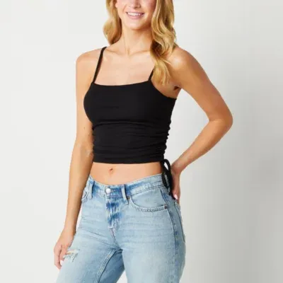 Arizona Square Neck Sleeveless Crop Top Juniors