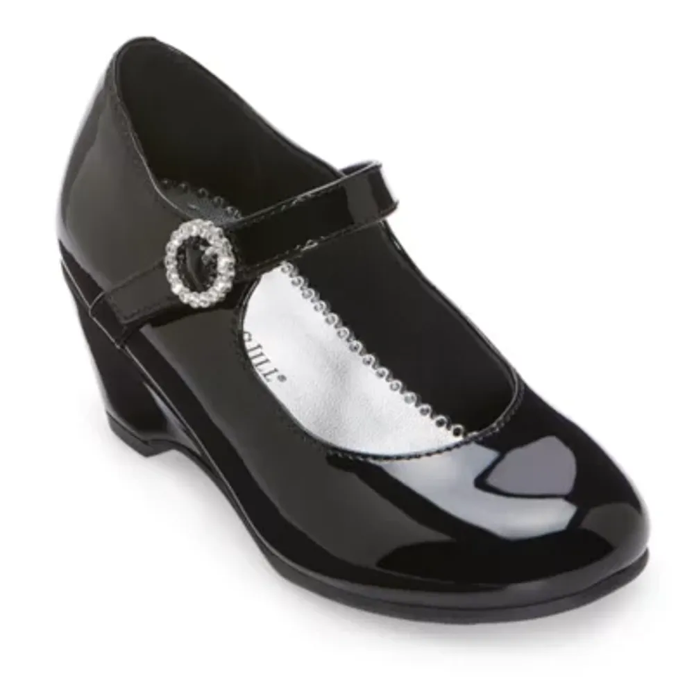 Christie & Jill Little Big  Girls Heart Round Toe Mary Jane Shoes