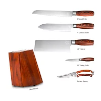 Commercial Chef 6-pc. Knife Block Set