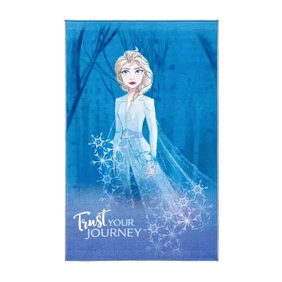 Disney Frozen II Collection Journey Washable 39"x63" Indoor Rectangular Accent Rug