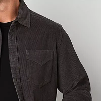 Frye and Co. Mens Regular Fit Long Sleeve Button-Down Corduroy Shirt