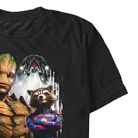 Mens Crew Neck Short Sleeve Regular Fit Guardians of the Galaxy Graphic T-Shirt