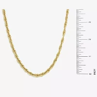 Made in Italy 14K Gold 18 Inch Hollow Link Chain Necklace