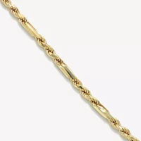 Made in Italy 14K Gold 8 Inch Hollow Link Link Bracelet