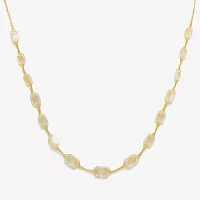 Made in Italy 10K Gold 18 Inch Solid Mesh Chain Necklace