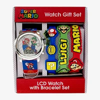 Nintendo Super Mario Boys Multicolor Strap Watch Gsm40111jc