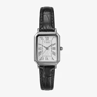 Timex Womens Black Leather Strap Watch Tw2y00800ji