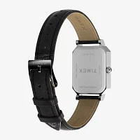 Timex Womens Black Leather Strap Watch Tw2y00800ji