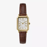 Timex Womens Brown Leather Strap Watch Tw2y00900ji