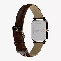 Timex Womens Brown Leather Strap Watch Tw2y00900ji