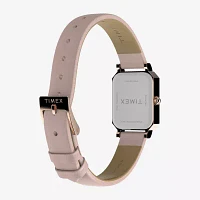Timex Womens Pink Leather Strap Watch Tw2y01100ji