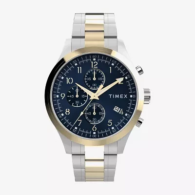 Timex Mens Two Tone Stainless Steel Bracelet Watch Tw2y01500ji