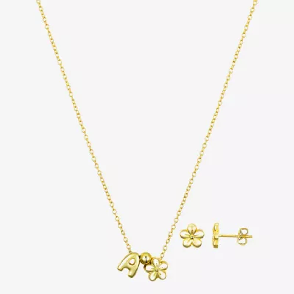 Bijoux Bar Delicates Gold Tone 2-pc. Flower Jewelry Set