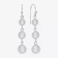 Silver Reflections Pure Silver Over Brass Ball Drop Earrings