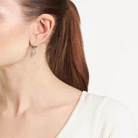 Silver Reflections Shell Pure Silver Over Brass Drop Earrings