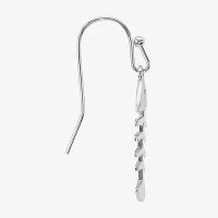 Silver Reflections Bone Fish Pure Silver Over Brass Drop Earrings