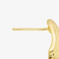 Silver Reflections Shell 14K Gold Over Brass 20.3mm Stud Earrings