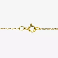 "Mama" Womens 10K Tri-Color Gold Heart 18 Inch Pendant Necklace