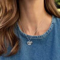 Silpada Womens Sterling Silver Heart 16 1/2 Inch Pendant Necklace
