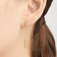 Paris 1901 By Charles Garnier White Cubic Zirconia 18K Gold Over Silver Drop Earrings