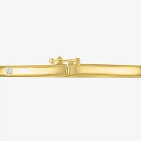 Diamond Addiction (G-H / I1-I2) 1/10 CT. T.W. Lab Grown White Sterling Silver or 14K Gold Over Bangle Bracelet