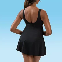 Dolfin Aquashape Women's V-Neck Wrap Swim Dress Womens