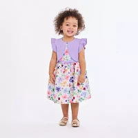 Bonnie Jean Toddler Girls Short Sleeve Flutter 2-pc. Dress Set