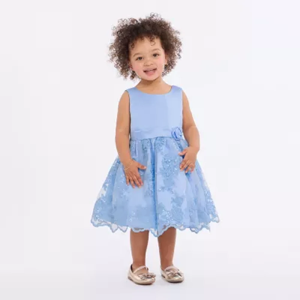Bonnie Jean Toddler Girls Sleeveless Flower Girl Fit + Flare Dress