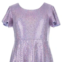 Speechless Big Girls Short Sleeve Flutter A-Line Dress