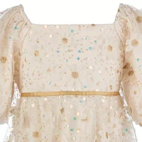 Speechless Little & Big Girls Elbow Sleeve Puffed Babydoll Dress