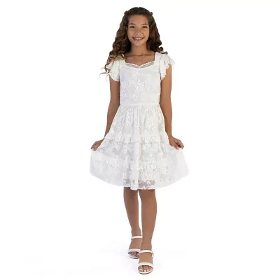 Speechless Big Girls Short Sleeve A-Line Dress