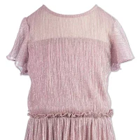 Speechless Little Girls Short Sleeve Flutter A-Line Dress