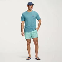 IZOD Saltwater Soft Wash Mens Crew Neck Short Sleeve Classic Fit Graphic T-Shirt