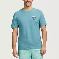 IZOD Saltwater Soft Wash Mens Crew Neck Short Sleeve Classic Fit Graphic T-Shirt