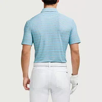 IZOD Swingflex Elite Stripe Mens Regular Fit Short Sleeve Polo Shirt