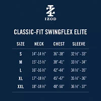 IZOD Swingflex Elite Stripe Mens Regular Fit Short Sleeve Polo Shirt