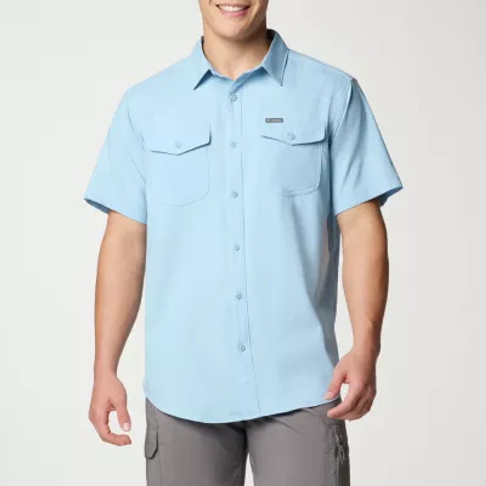 Columbia Mens Short Sleeve Button-Down Shirt